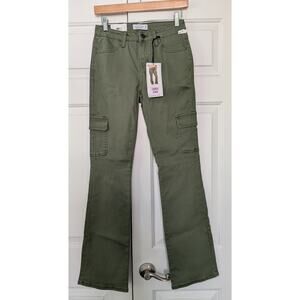 Vanilla Star Green Cargo Mid Rise Bootcut Pants NEW!